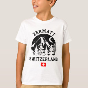 Camiseta Estância de esqui Zermatt Suíça Alpes Esqui alpino