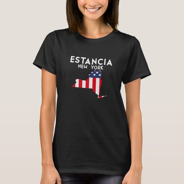 Camiseta Estancia New York EUA State America Viagem New Yor (Frente)