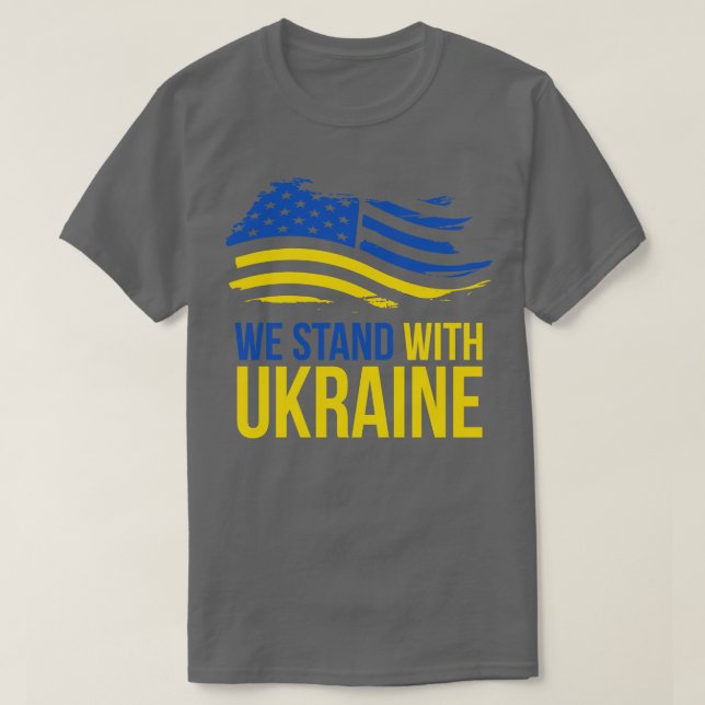 Camiseta Estand Usa com ucrânia (Frente do Design)