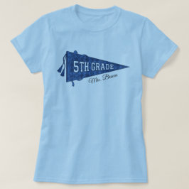 Camiseta Estandarte Escolar Personalizado da 5ª Série Nome