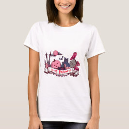 Camiseta Estandarte Feliz Halloween com Castelo, Abóbora, P