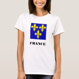Camiseta Estandarte Real Francês Medieval da Fidelidade Her