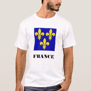 Camiseta Estandarte Real Francês Medieval Fidelidade Heráld