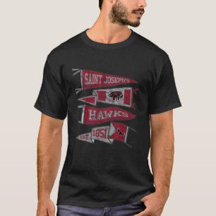 Camiseta Estandartes Desgastados dos Hawks da Universidade