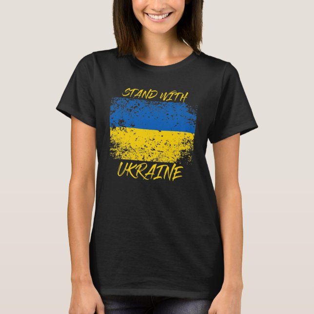 Camiseta Estante-Se Com A Ucrânia (Frente)