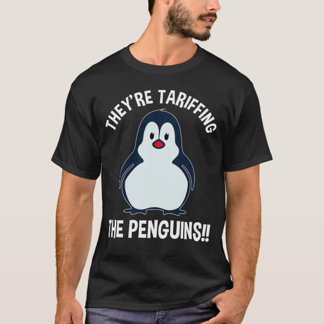 Camiseta Estão a Tarifar os Pinguins! (Frente)