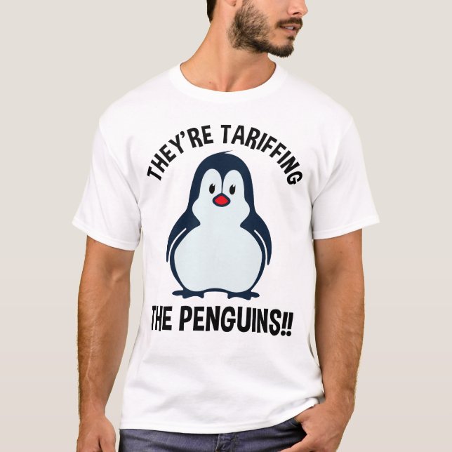 Camiseta Estão a Tarifar os Pinguins! (Frente)