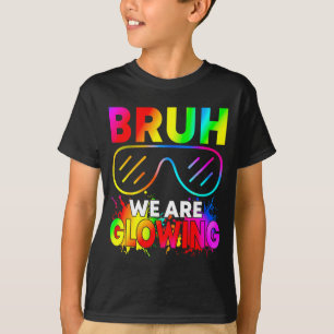 Camiseta Estão Na Era Bruh Glowing Glowing