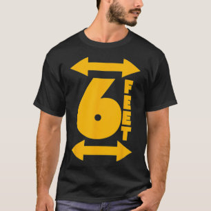 Camiseta ESTAR A 6 PÉS DE DISTÂNCIA Social Distanciando Ant