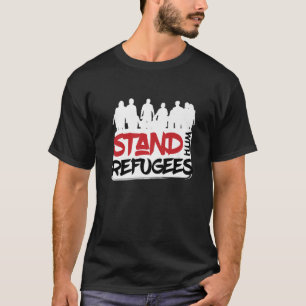 Camiseta Estar Com Refugiados I Refugiados Escapar da Ajuda