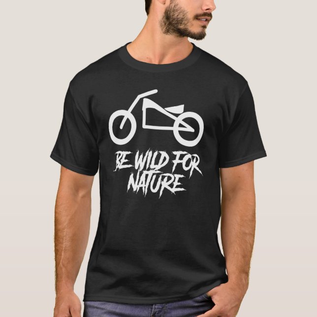 Camiseta Estar Selvagem Para A Motocicleta Elétrica Da Natu (Frente)