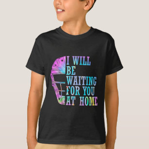 Camiseta Estarei Esperando Por Você Em Casa Softll Catcher