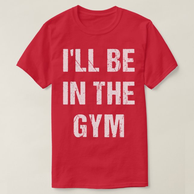 Camiseta Estarei Na Academia (Frente do Design)