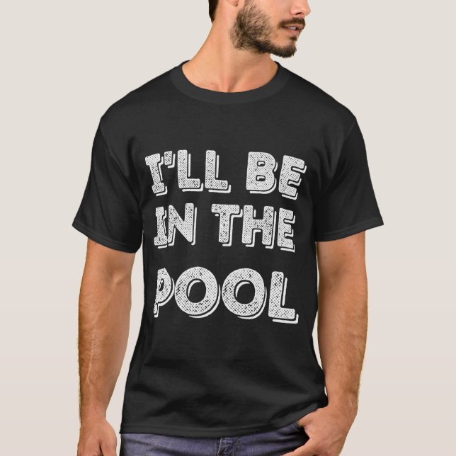 Camiseta Estarei Na Piscina Nadando (Frente)
