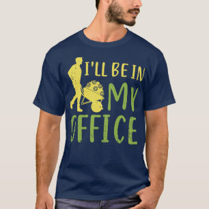 Camiseta Estarei no jardineiro do meu escritório
