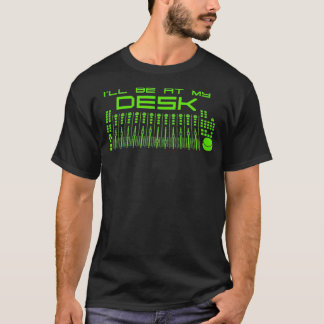 Camiseta Estarei No Meu Engenheiro De Áudio Da Mesa