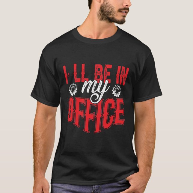 Camiseta Estarei no meu escritório (Frente)