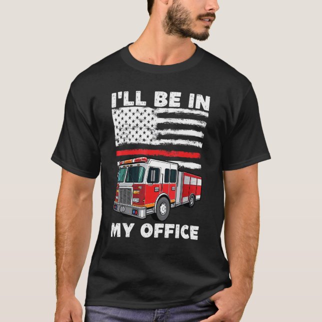 Camiseta Estarei no meu escritório... (Frente)