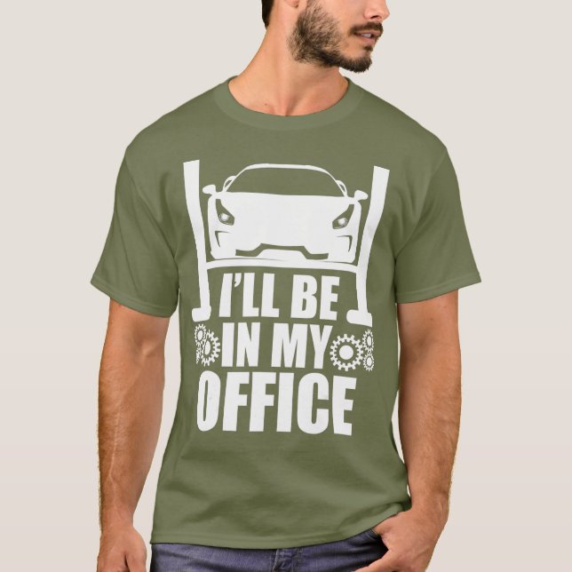 Camiseta Estarei no meu escritório. (Frente)