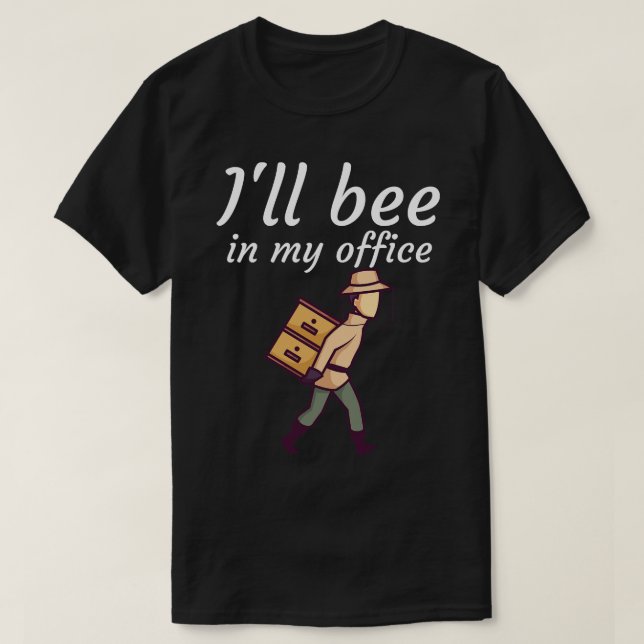 Camiseta Estarei no meu escritório (Frente do Design)
