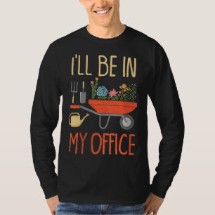 Camiseta Estarei No Meu Escritório Jardim Vegetal