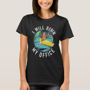 Camiseta Estarei No Meu Escritório Paddler Kayaker