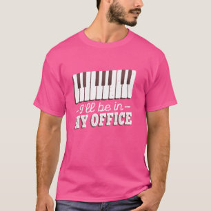 Camiseta Estarei no meu piano piani do Office Orchestra.