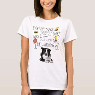 Camiseta Estarei Te Observando, Border Collie