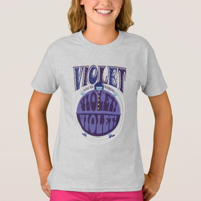 Camiseta Estás a tornar-te violeta, Violet! (Frente)