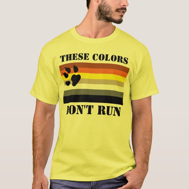 Camiseta Estas cores não funcionam. Nação dos gay. (Frente)