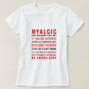 Camiseta Estatísticas da Encefalomielite Miálgica (EM)