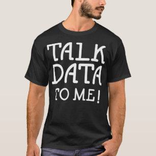Camiseta Estatísticas de Ciência de Dados Falam Dados par