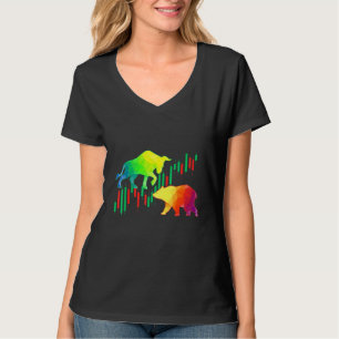 Camiseta Estatísticas de Criptomoeda Bitcoin Moeda Digital