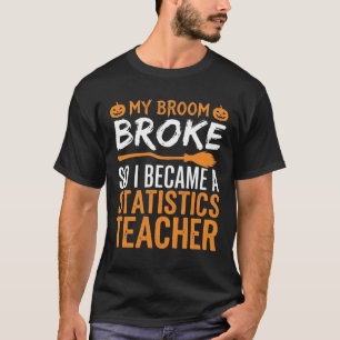 Camiseta Estatísticas Divertidas do Halloween Professor Des