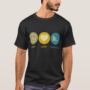 Camiseta Estatísticas do amor da paz