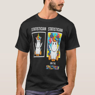 Camiseta Estatístico Pessoas Com Autismo Puzzle Unicórnio N
