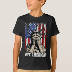 Camiseta Estátua Anti-Trump Da Liberdade Dos Eua Da América