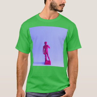 Camiseta estátua antiga púrpura