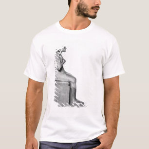 Camiseta Estátua assentada de Amenophis IV