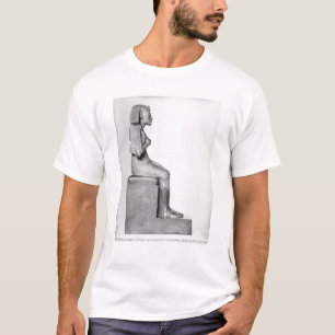 Camiseta Estátua assentada de Amenophis IV