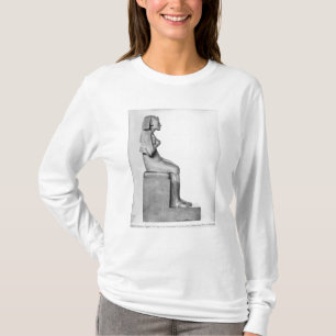 Camiseta Estátua assentada de Amenophis IV