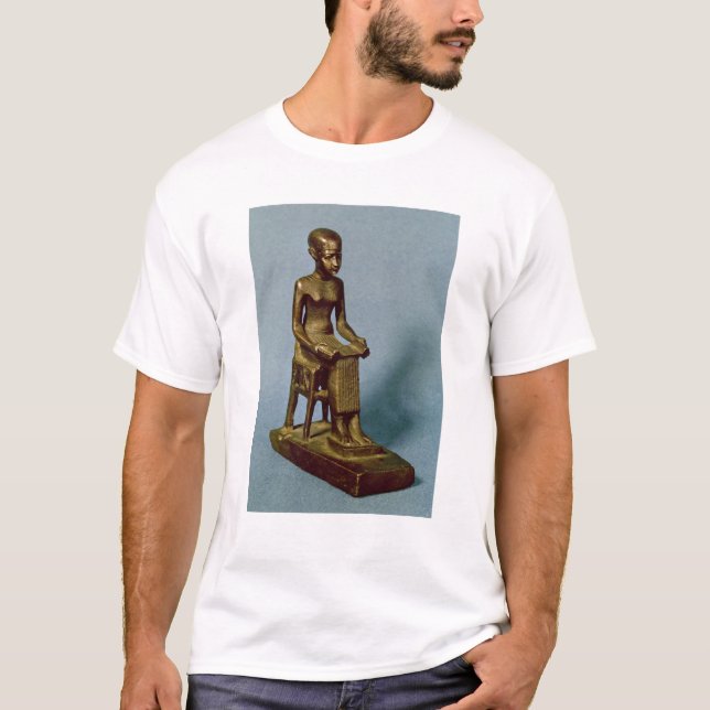 Camiseta Estátua assentada de Imhotep que guardara um (Frente)