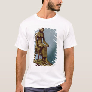 Camiseta Estátua assentada de Imhotep que guardara um