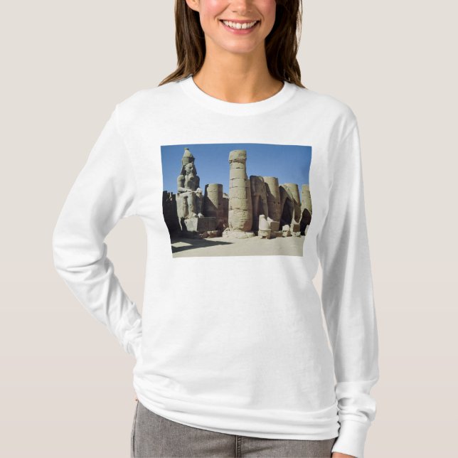 Camiseta Estátua assentada de Ramesses II (Frente)
