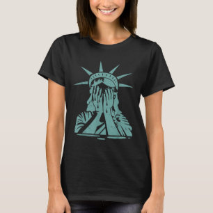 Camiseta Estátua Chorando Do Protesto Pela Liberdade