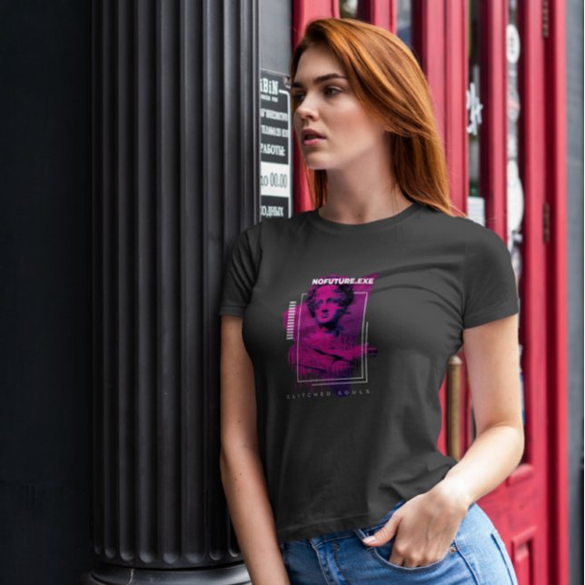 Camiseta Estátua com quadro de falha (Criador carregado)