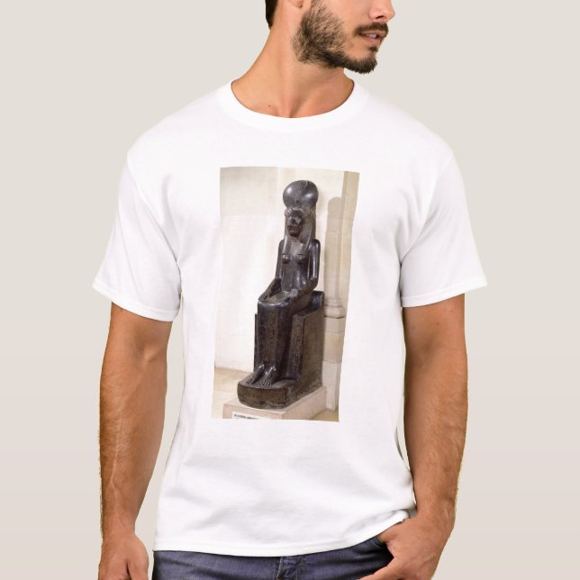Camiseta Estátua da deusa leão-dirigida Sekhmet (Frente)