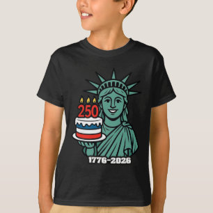 Camiseta Estátua da Liberdade 250 Anos 1776-2026 250º 4 de