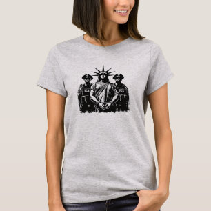 Camiseta Estátua da Liberdade algemada - Abolição da ICE