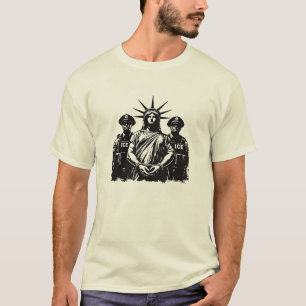 Camiseta Estátua da Liberdade Algemada - Abolição ICE